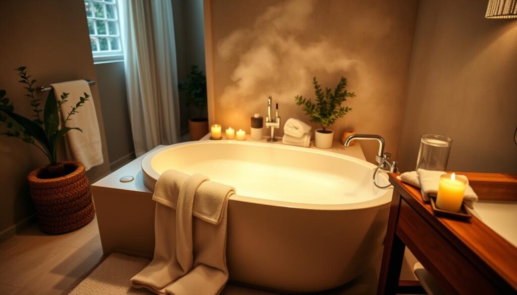Relaxing bath experience
