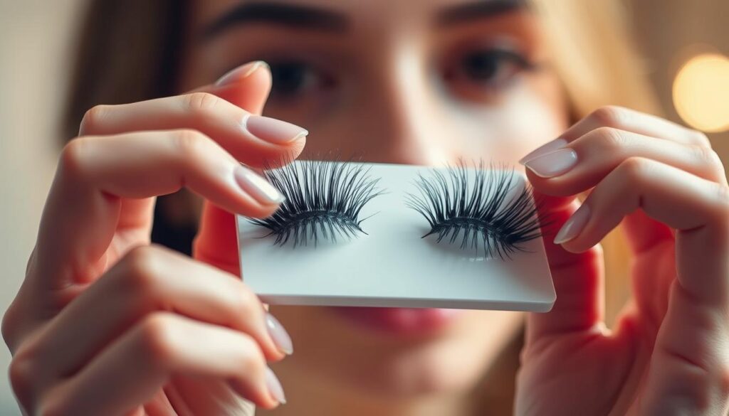 false lashes application tips