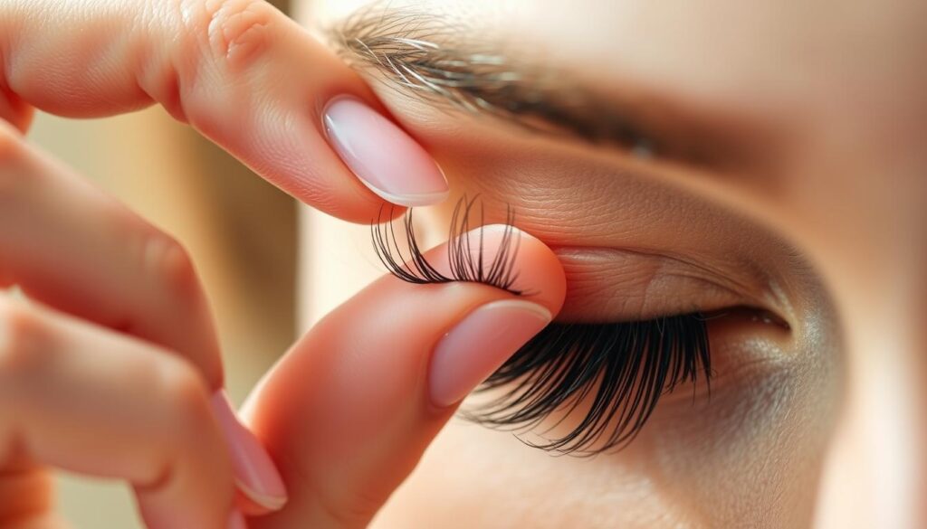 false lashes cleaning