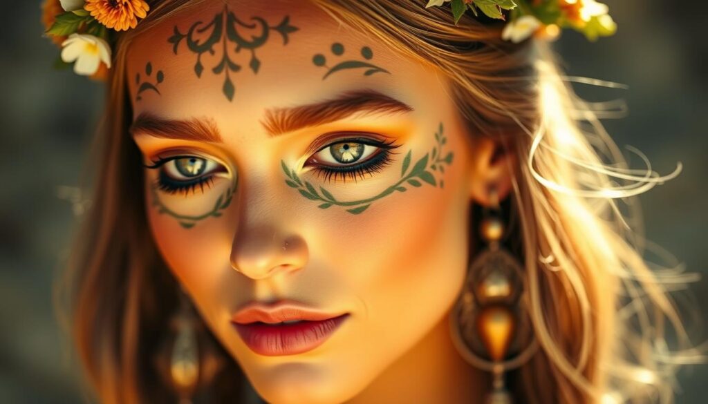 unique festival makeup